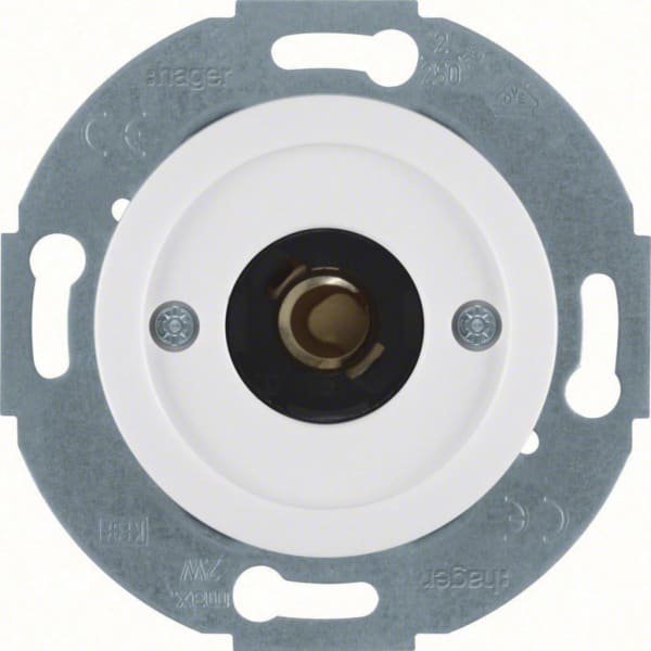 HAGER - Serie 1930 Taster mit Lichtsignal E10, polarweiß glänzend