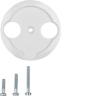 HAGER - Serie 1930 Zstk. für Antennen-SD 2Loch, polarweiß glänzend
