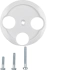 HAGER - Serie 1930 Zstk. für Antennen-SD 3Loch, polarweiß glänzend