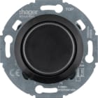 HAGER - Serie 1930 Nebenstelle für Univer Drehddimmer WTN4011BG schwarz glänzend