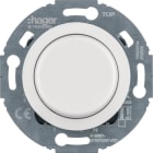 HAGER - Serie 1930 Nebenstelle für Univer Drehddimmer WTN401WBG polarweiß glänzend