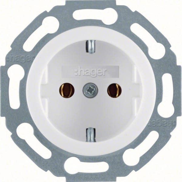 HAGER - Serie 1930 SSD m. Schraubklemmen polarweiß glänzend