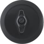 HAGER - Serie 1930 Zstk. für Dreh- schalter/-taster, schwarz glänzend