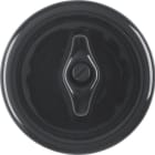 HAGER - Serie 1930 Rosenthal Zstk. mit Knebel Porzellan, schwarz glänzend