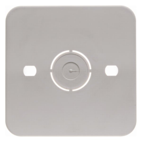 HAGER - Selbstverlöschende Bodenplatte für Aufputz-Rahmen 1fach 61x82 mm, weiß