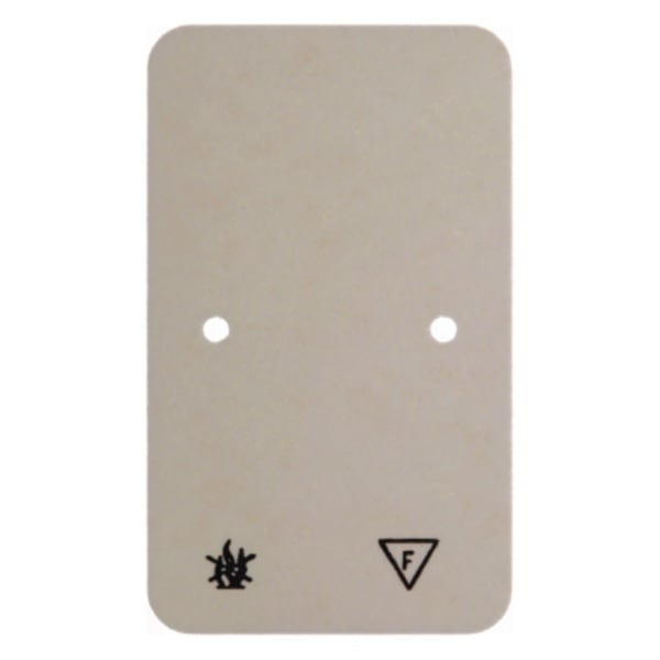 HAGER - Selbstverlöschende Bodenplatte für Aufputz-Rahmen 2fach 61x120 mm, weiß