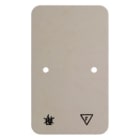 HAGER - Selbstverlöschende Bodenplatte für Aufputz-Rahmen 2fach 61x120 mm, weiß