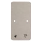 HAGER - Selbstverlöschende Bodenplatte für Aufputz-Rahmen 2fach 61x117 mm, weiß