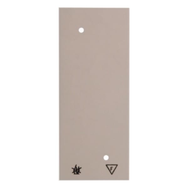 HAGER - Selbstverlöschende Bodenplatte für Aufputz-Rahmen 3fach 49x149 mm, weiß