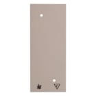 HAGER - Selbstverlöschende Bodenplatte für Aufputz-Rahmen 3fach 49x149 mm, weiß