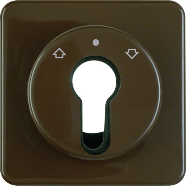 HAGER - WG-UP Zstk. für Jalousie- Schlüsselschalter/-taster, braun gl.