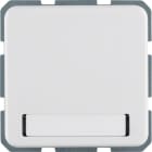 HAGER - WG-UP SSD mit Klappdeckel Beschr.feld, IP44, brapolarweiß glänzend