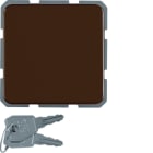 HAGER - WG-UP SSD mit Klappdeckel und Schloss, IP44, brau glänzend
