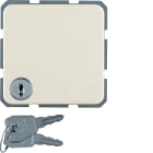 HAGER - WG-UP SSD mit Klappdeckel und Schloss, IP44, weiß glänzend