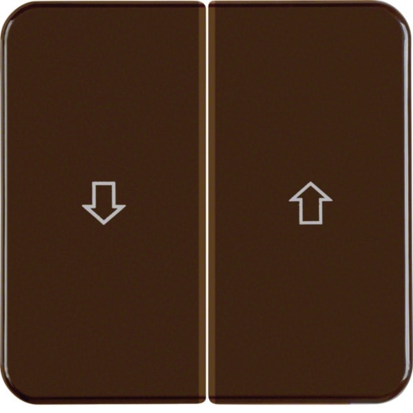 HAGER - WG-UP Serienwippe mit Pfeilsymbole, IP44, braun glänzend