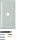 HAGER - TS Glasabdeckplatte 1fach mit umlaufender Facette, klar