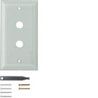 HAGER - TS Glasabdeckplatte 2fach mit umlaufender Facette, klar