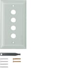 HAGER - TS Glasabdeckplatte 4fach mit umlaufender Facette, klar