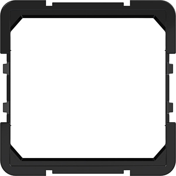 HAGER - A.x/C.x Zwischenring für 45x45 mm Zentralplatte, nachtschwarz glänzend