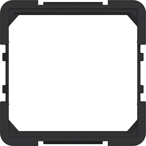 HAGER - A.x/C.x Zwischenring für 45x45 mm Zentralplatte, nachtschwarz matt