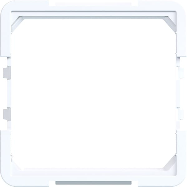 HAGER - A.x/C.x Zwischenring für 45x45 mm Zentralplatte, lichtweiß glänzend