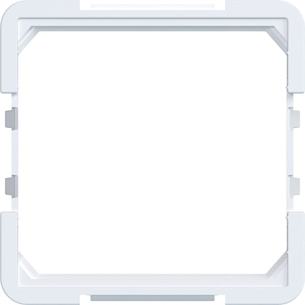 HAGER - A.x/C.x Zwischenring für 45x45 mm Zentralplatte, lichtweiß matt