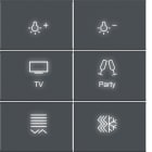 HAGER - A.x/C.x Wippe f. KNX Tastsens. 6f Sec. hinterg.bel., anthrazit m., lack.