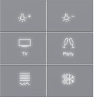 HAGER - A.x/C.x Wippe f. KNX Tastsens. 6f Sec. hinterg.bel., titan matt, lack.