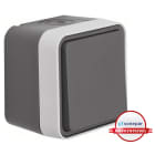 HAGER - MS! W.1 Wechselschalter AP, IP55, grau/lichtgrau matt