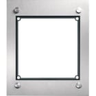 ELCOM - modular Rahmen 1/1 Edelstahl matt,inklusive Up-Kasten