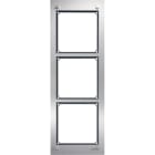 ELCOM - modular Rahmen 3/1 Edelstahl matt,inklusive Up-Kasten