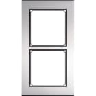 ELCOM - modular Rahmen 2/1 Edelstahl matt,inklusive Ap-Kasten
