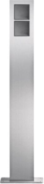 ELCOM - modular Standsäulen 2/1 Edelstahlmatt gebürstet