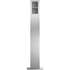 ELCOM - modular Standsäulen 2/1 Edelstahlmatt gebürstet