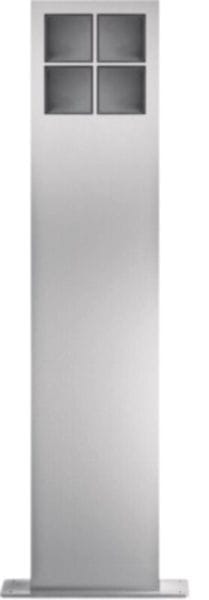 ELCOM - modular Standsäulen 4/2 Edelstahlmatt gebürstet