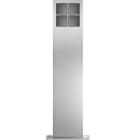 ELCOM - modular Standsäulen 4/2 Edelstahlmatt gebürstet