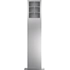 ELCOM - modular Standsäulen 6/2 Edelstahlmatt gebürstet