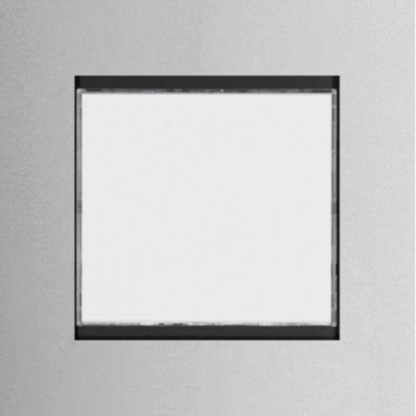 ELCOM - LED-Info Modul hinterleuchtet,76x76 mm, EB Edelstahl modesta/modular
