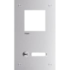 ELCOM - Frontplatte intercom mono 1 Taste+ Namensschild, Edelstahl, 255x150x32