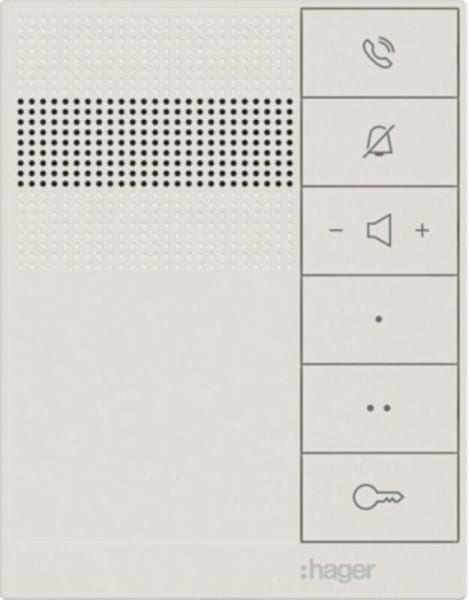 ELCOM - Innenstation audio, IP über2-Draht, Freispr., intercom speak, weiß