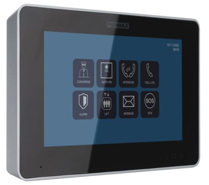 FERMAX - MEET IP NEO 7 Monitor POEschwarz, für Sprechanlagen