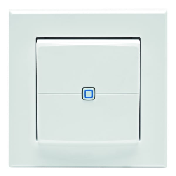 EQ3 - HOMEMATIC IP Wandtaster 2-fach weiß für 55 x 55 Rahmen, HmIP-WRC2-2