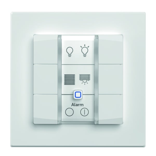 EQ3 - HOMEMATIC IP Wandtaster 6-fach,230V weiß für 55 x 55 Rahmen, HmIP-WRC6-230