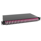 RUTENBECK - Spleissbox 19 Zoll1HE 24 Ports 24xSC-D OM4 erika sw spleisfertig
