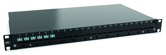RUTENBECK - Spleissbox Basic Line 19 Zoll 6x Ports Keystone LC-D OM3 aqua sw