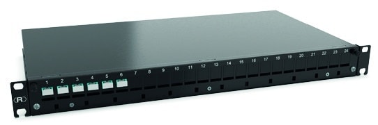 RUTENBECK - Spleissbox Basic Line 19 Zoll 6x Ports Keystone SC OM3 aqua sw