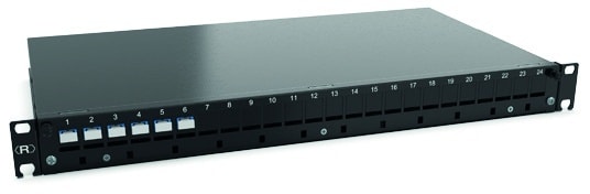 RUTENBECK - Spleissbox Basic Line 19 Zoll 6x Ports Keystone SC OS2 blau sw