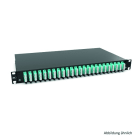 RUTENBECK - Spleissbox 19 Zoll1HE 6 Ports, 6xSC-D OM3 aqua sw spleisfertig