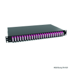 RUTENBECK - Spleissbox 19 Zoll1HE 12 Ports, 12xSC-D OM4 erika sw spleisfertig