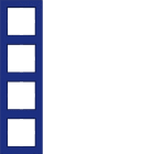 HAGER - HAGER A.1 Rahmen 4-fach cobalt matt